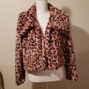Pink Leopard Jacket - Juniors Size S